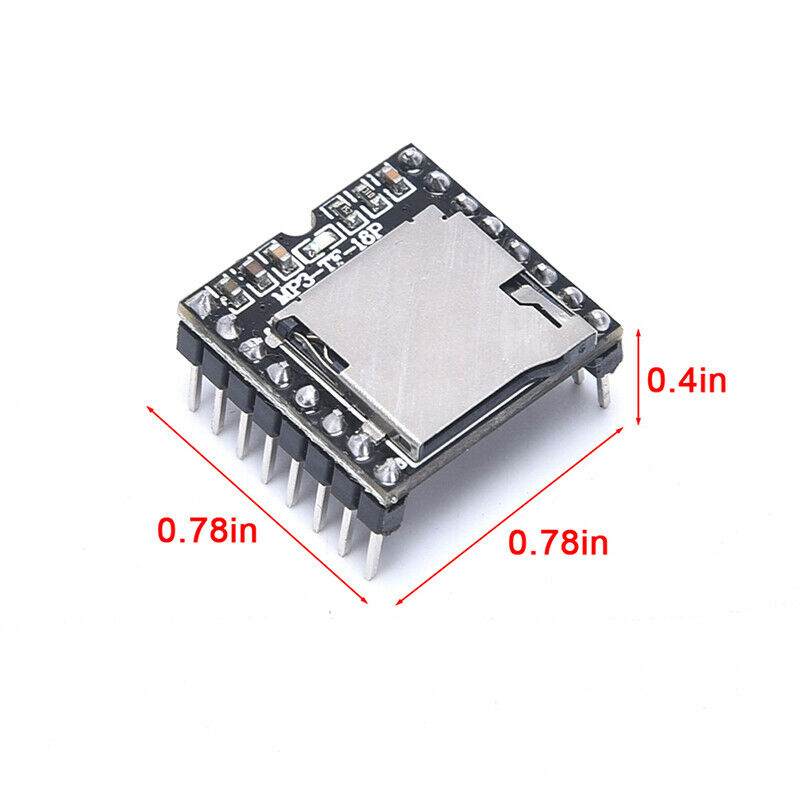 Mini MP3 Player Module TF Card U Disk Audio Voice Module Board MP3-TF-1.l8