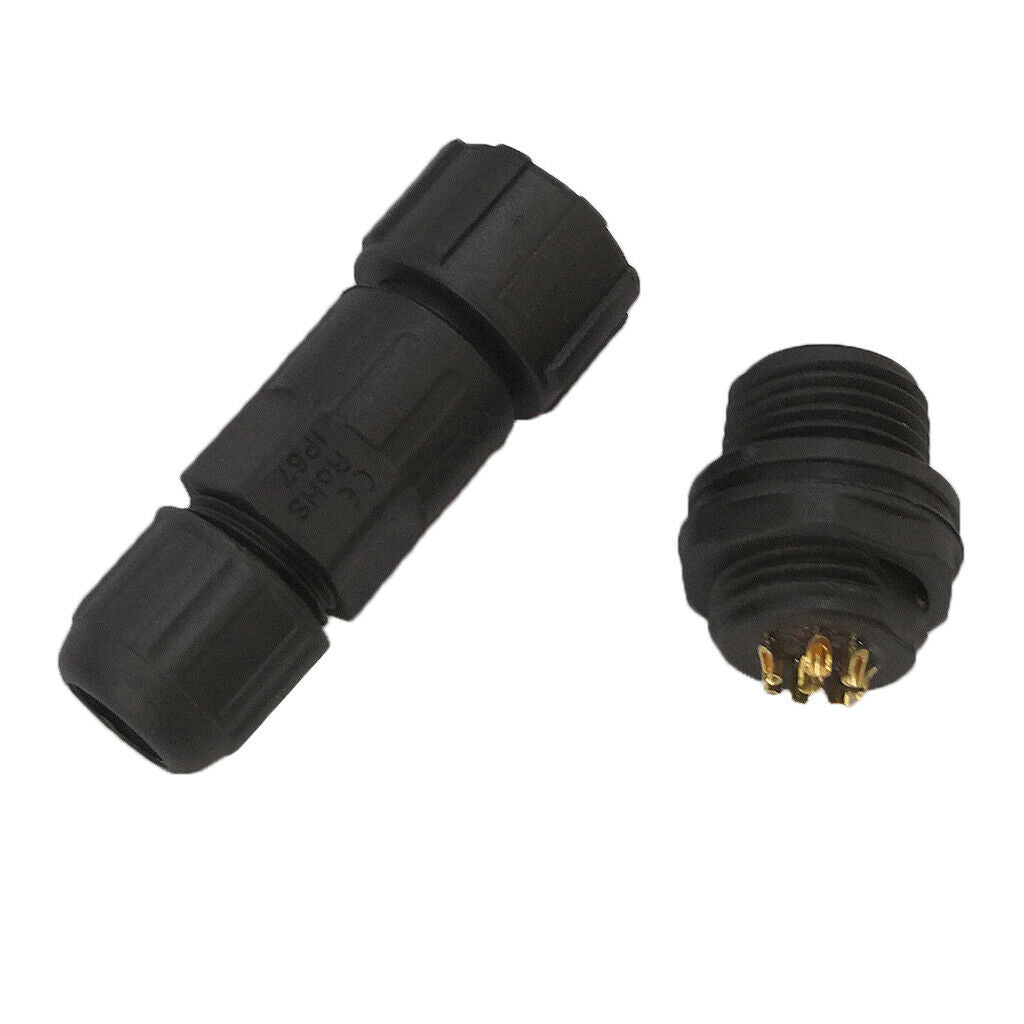 8 Pins Waterproof Panel Cable Connector Multipole Plug Socket IP67 500V 5A