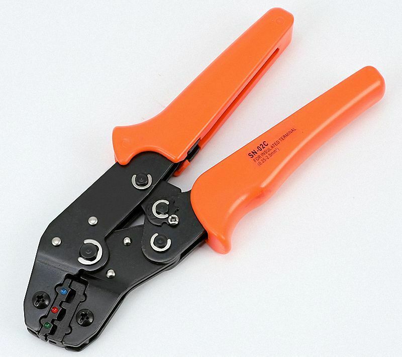 1 PCS SN-02C (22-14AWG) Insulated Terminals and Ferrules Ratchet Plier Crimper