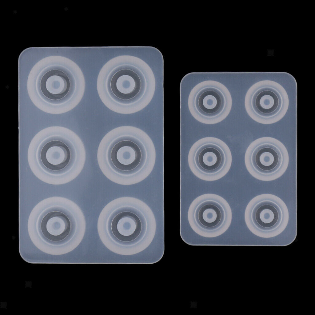 4Pcs Silicone Epoxy Beads Molds DIY Craft Jewelry Necklace Making Molds