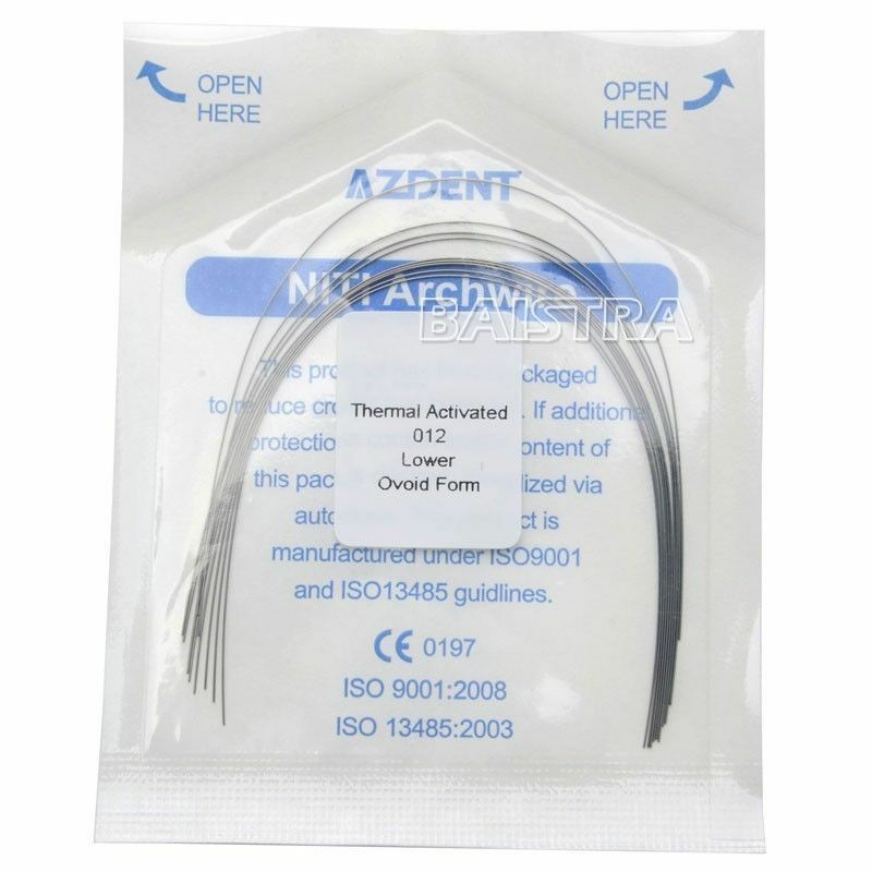 200Packs Orthodontic Dental Heat Thermal Activated Niti Round Arch Wires AZDENT