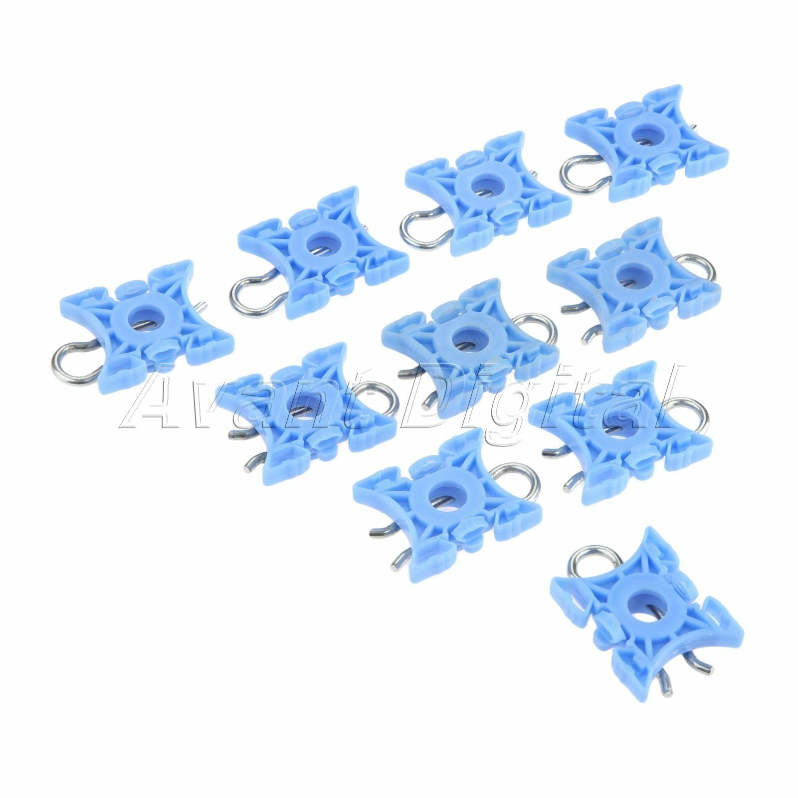 10PC Auto Car Window Regulator Repair Clips 3509416 Plastic Blue For E32 E34