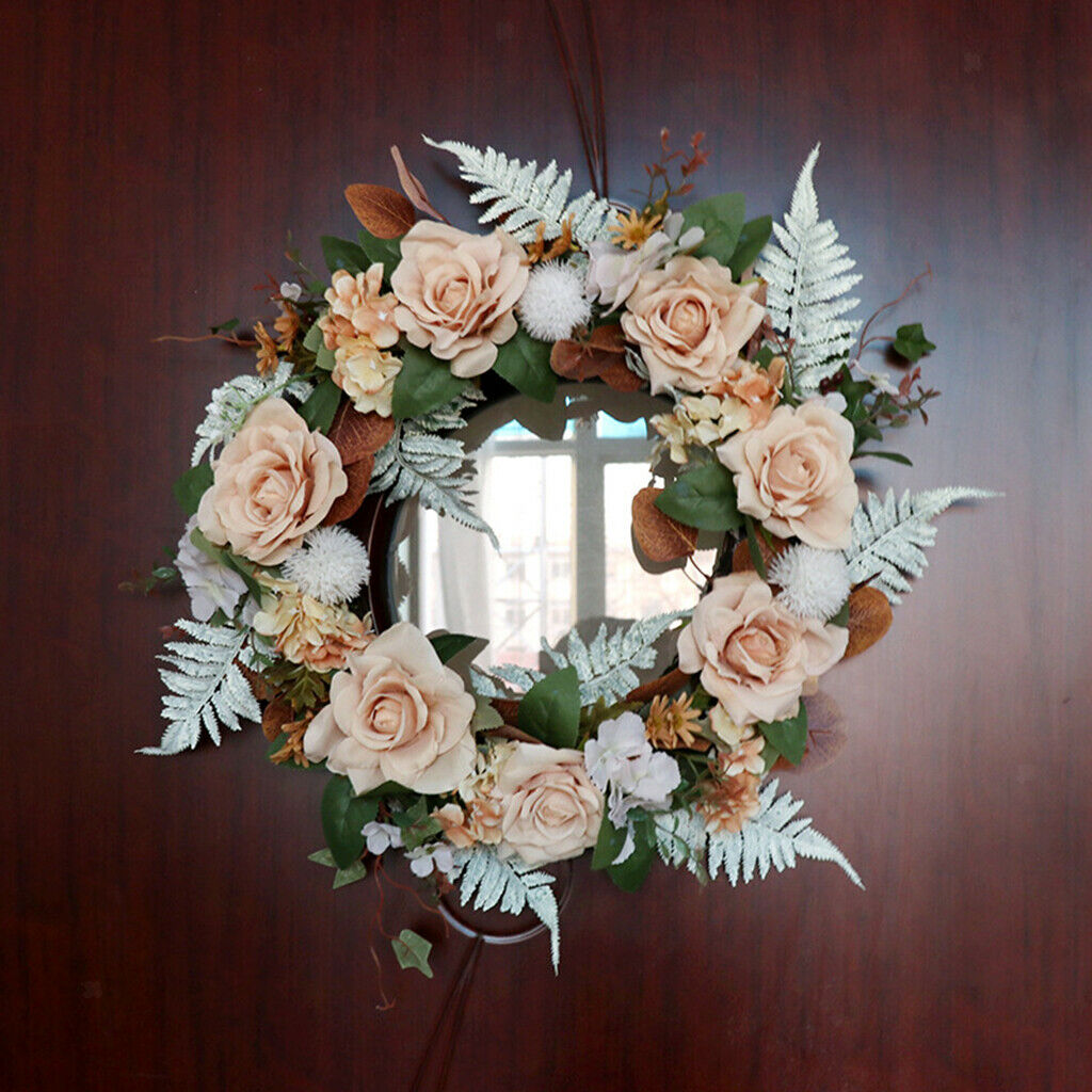 Large Flower Wreath Garland Festival Home Front Door Window Wall Decor