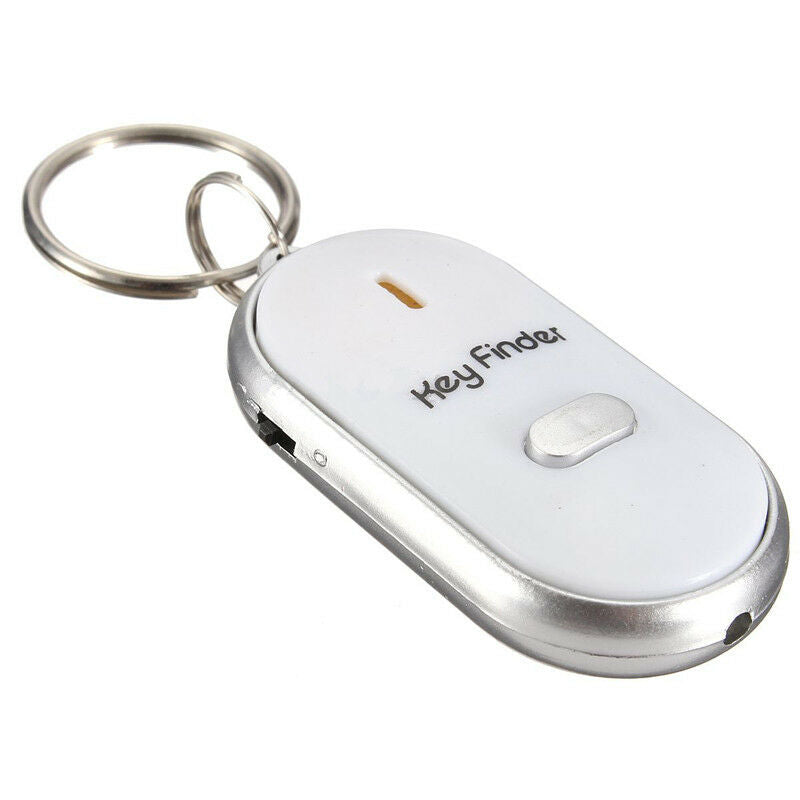 Anti-Lost Key Finder Whistle Beep Sound Control LED Torch Find Locator Keychain