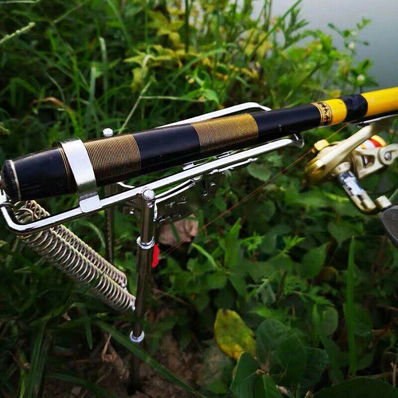 Fishing Rod Holder Spring Automatic Full Adjustable Folding Fishing AccessorBDA