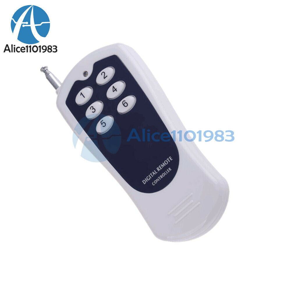 DC 12V 6CH Channel RF Wireless Remote Control Switch Transmitter 315MHz Module