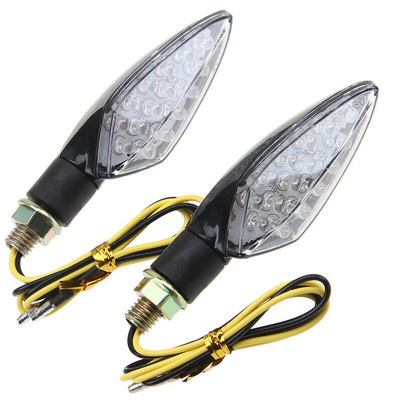 Motorcycle LED Turn Signal Light Indicator Blinker Amber For Yamaha FZ1 YZFR1 R6