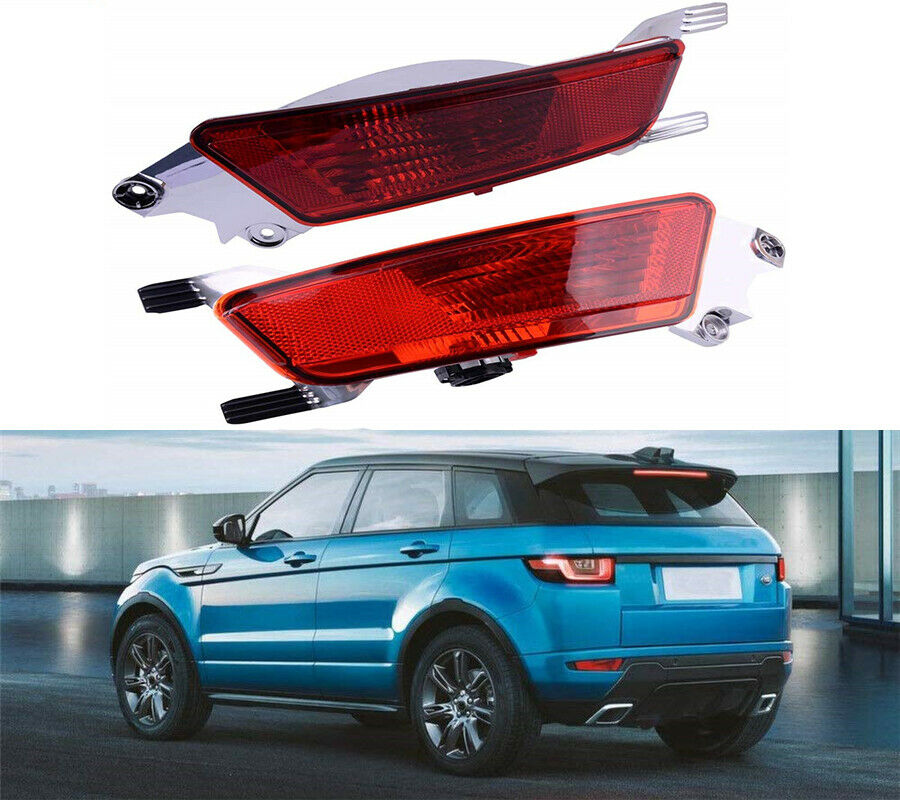 Car Rear Bumper Fog Lamp Light Lens Left & Right For Range Rover Evoque 2011-18