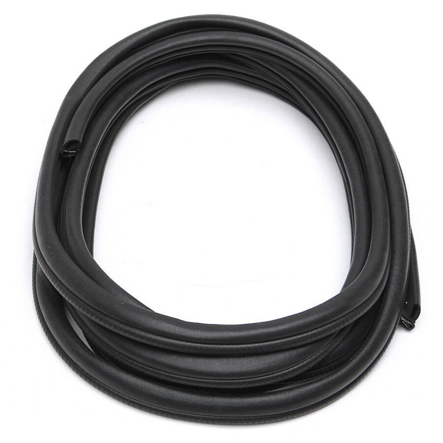 Black 6M B Type Car Door Pillar Trim Edge Protector Rubber Seal Sealing Strips