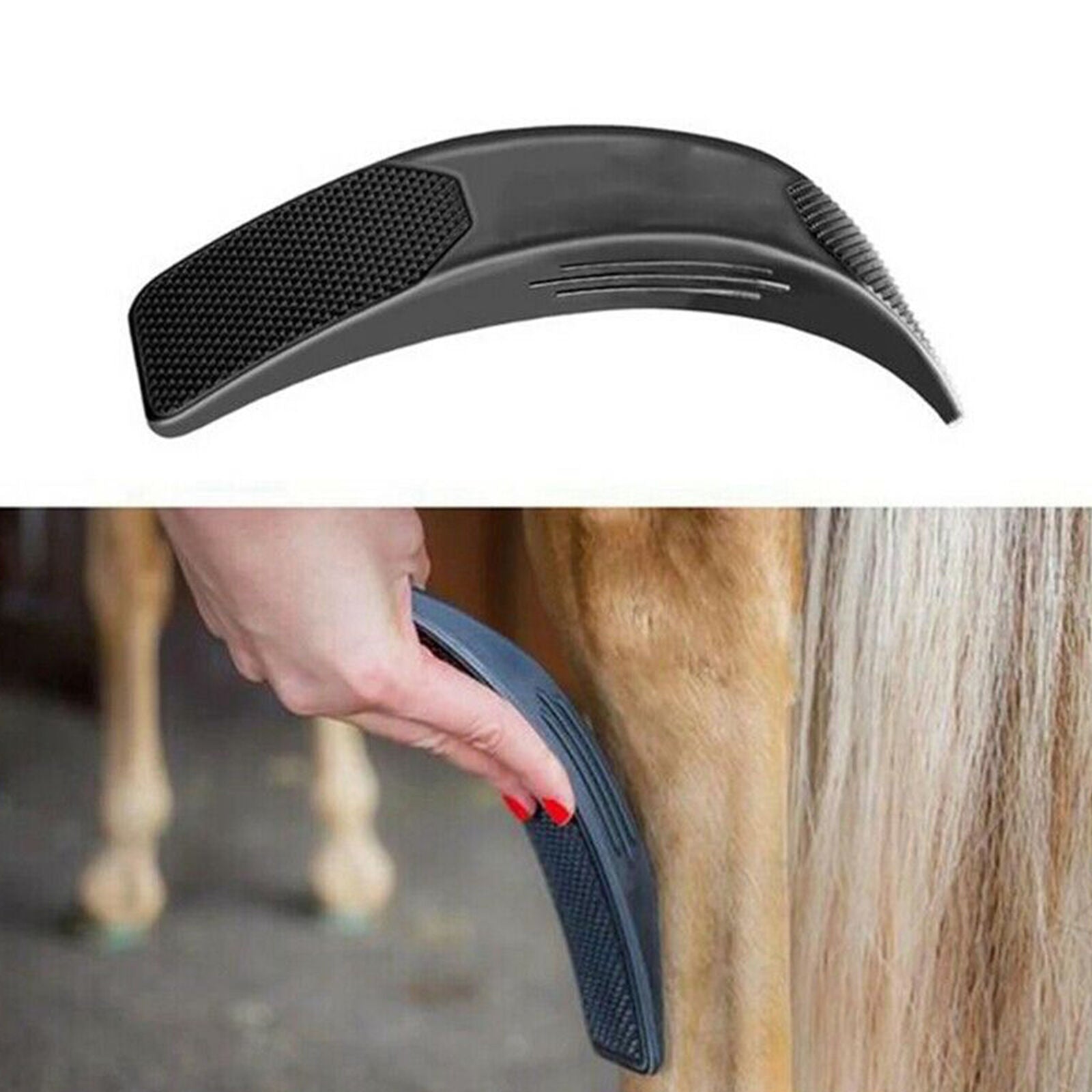Shedding Grooming Massage Brush Horse Hairs Combs Pet Horse Grooming