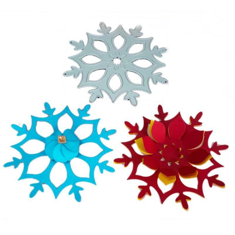 Snowflake Metal Cutting Dies Stencil DIY Scrapbooking Album Paper Card Template