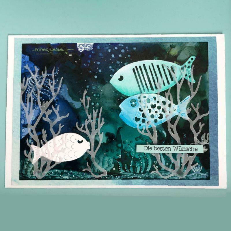 Fish Metal Cutting Dies Stencil Scrapbooking DIY Album Stamp Paper Cards Emboss