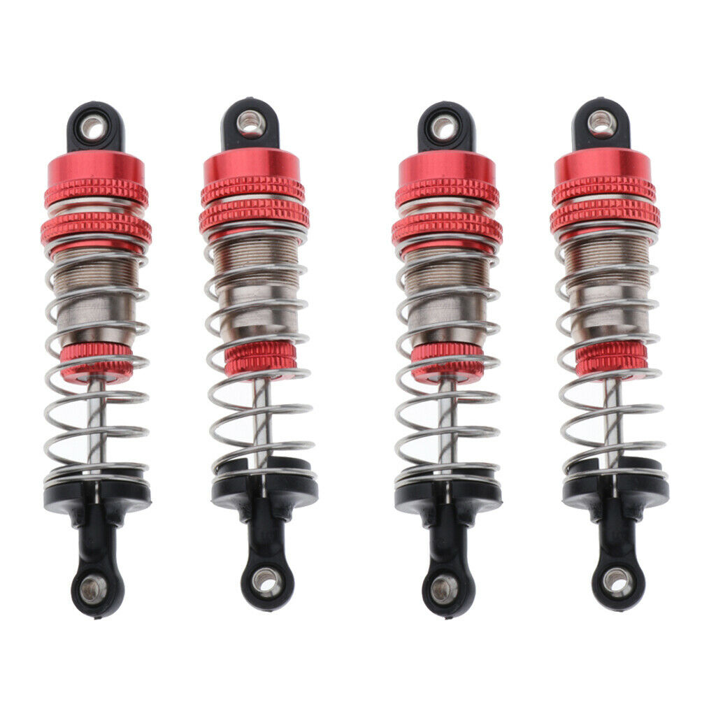4pcs Aluminum Alloy 70mm Shock Absorber Damper for 1/14 RC Buggy Truck