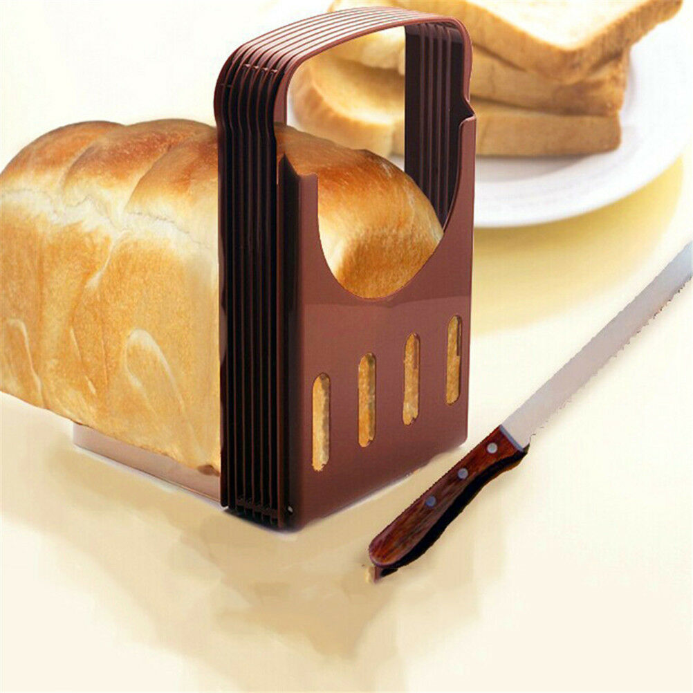 Practical Bread Cutter Loaf Toast Slicer Cutting Slicing Guide Kitchen Tool  JDD