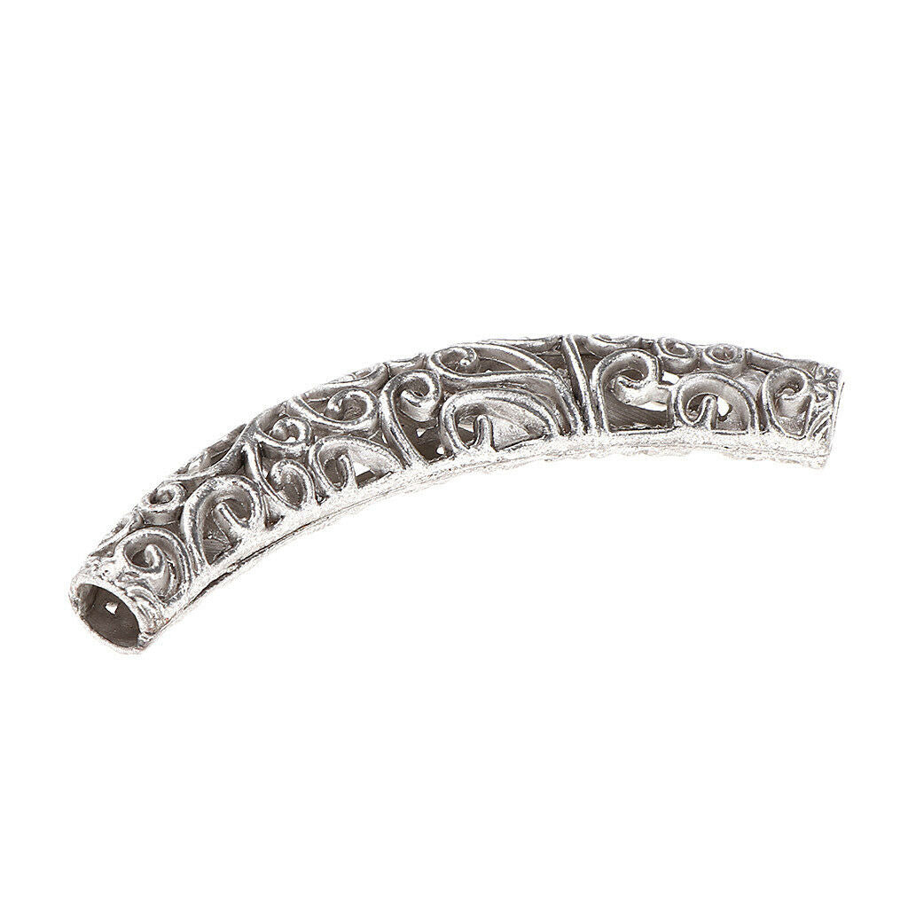 5Pcs Dreadlock Beads Braiding Jewelry Tubes Hair Pendants Ring Cuff 04