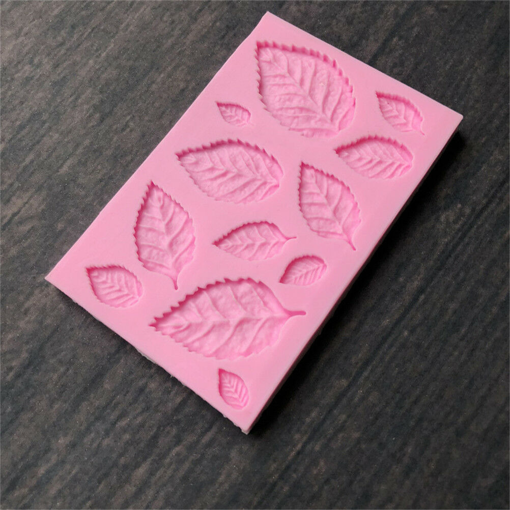 Leaf Shaped Silicone Mold Leaves Cake Decor Fondant Cookies Moulds Baking Too Tt