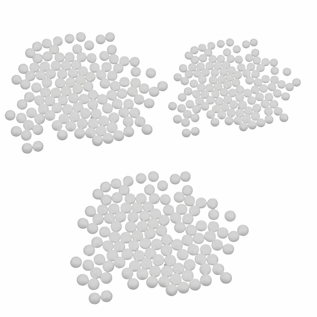 300 Pieces 3 Sizes White Foam Balls Polystyrene Craft Balls Craft Decoration