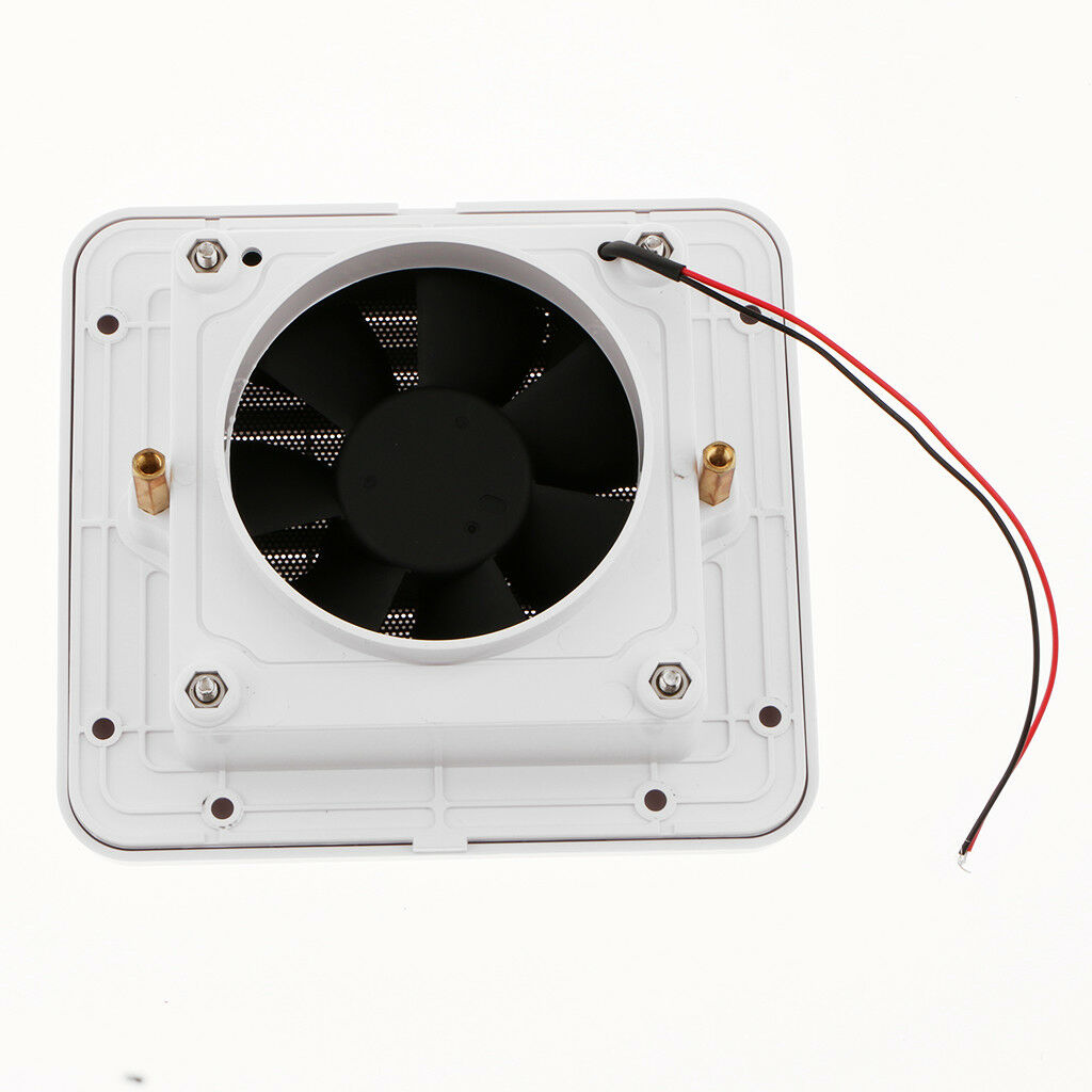 Boat Marine RV Motorhome Trailer Side Vent Ventilation Exhaust Fan White