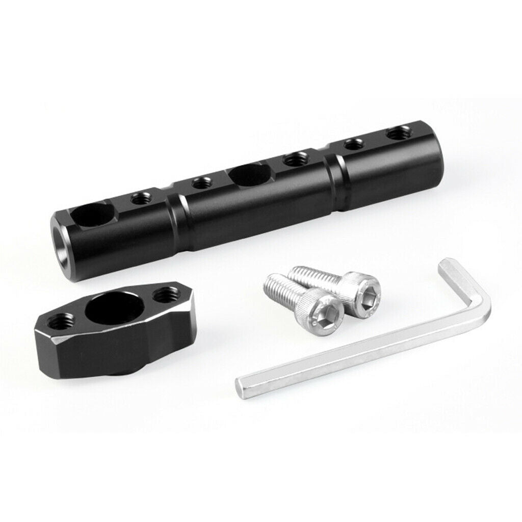 8mm Universal Motorcycle Scooter Multi-function Extended Crossbar Black