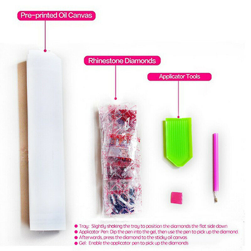 DIY Full Drill Square Diamond Painting Scenery Cross Stitch Kits Home DecDD
