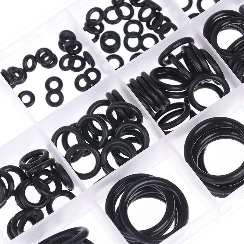 200Pc Rubber O-Ring Washer Assortment Set Hydraulic Plumbing Gasket Seal .l8