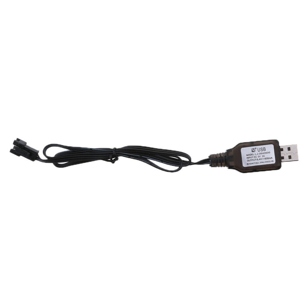 SM-3P USB Battery Charging Cable For RC 6.4V