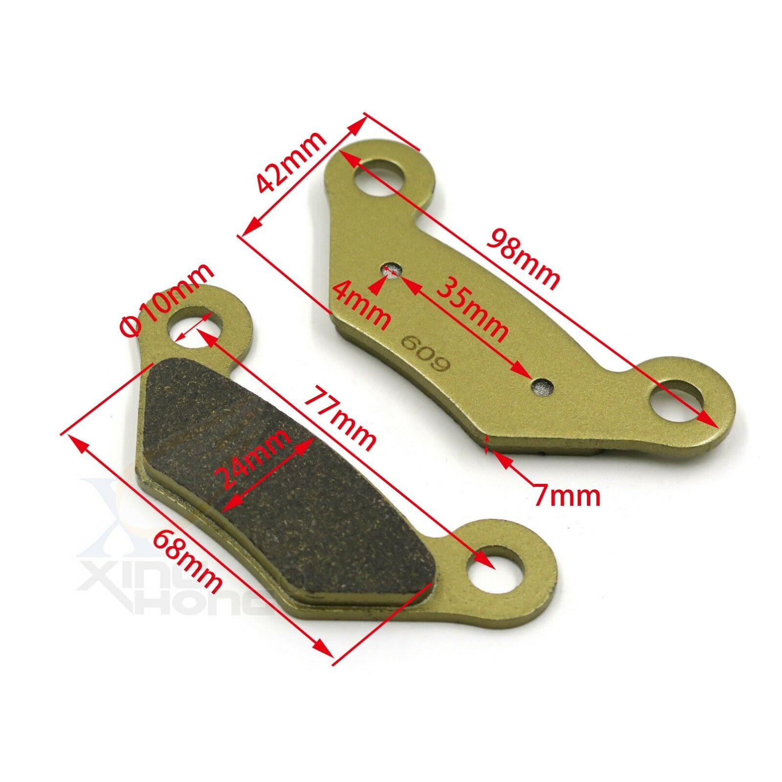 Front& Rear Disc Brake Pad Set For John Deere Gator XUV 620i 625i 825i 850D
