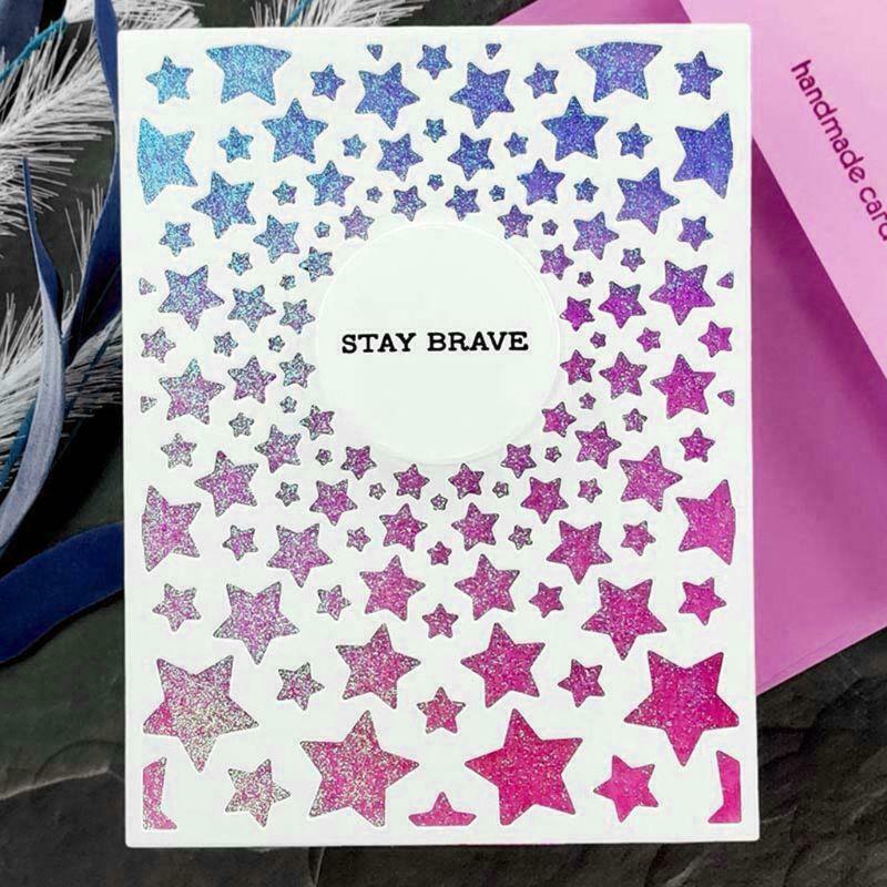 Stars Frame DIY Metal Cutting Dies Stencil Scrapbooking Album Paper Card Decor