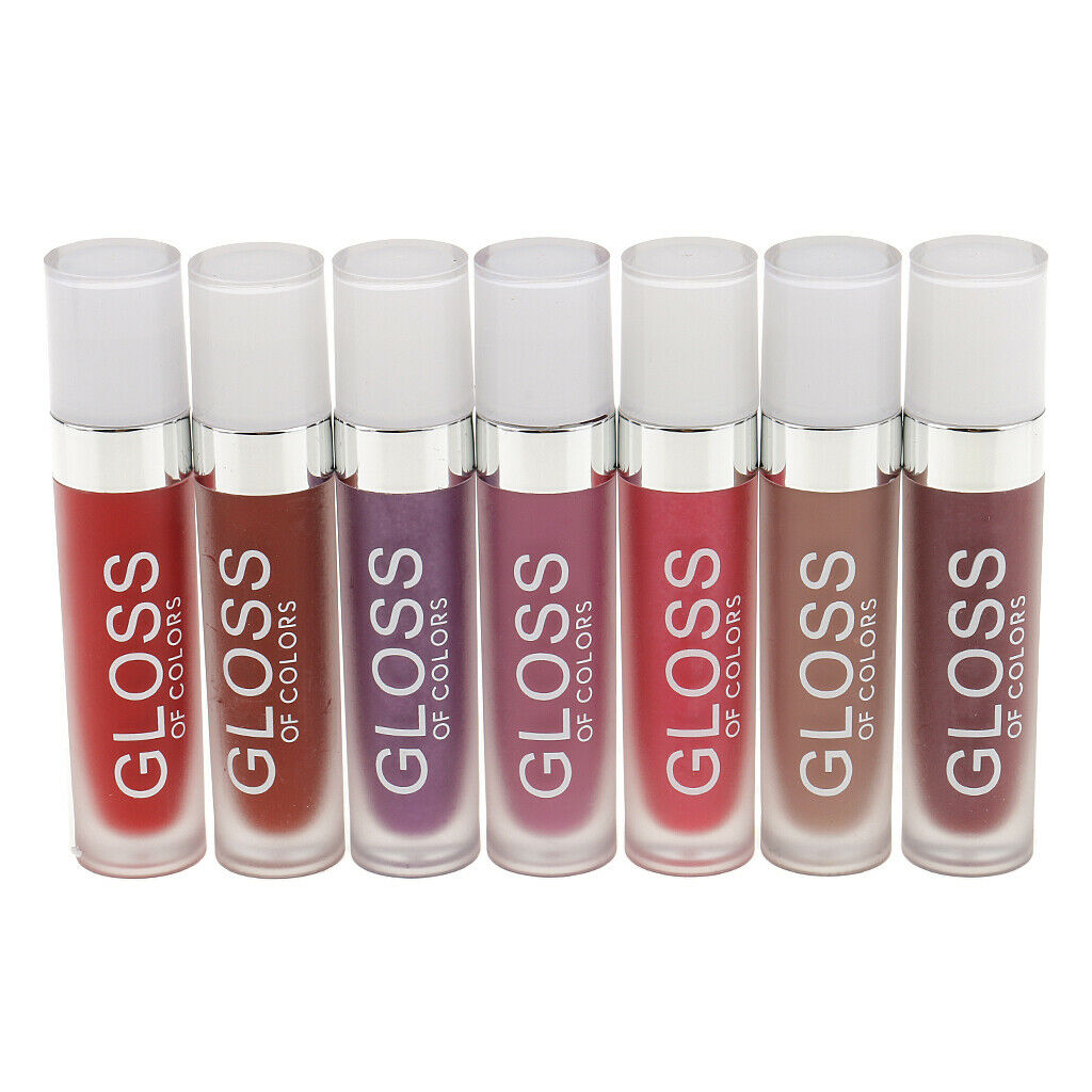 7pcs Cosmetic Matte Lip Gloss Liquid Lipstick Lip Pencil Stick Makeup Kit