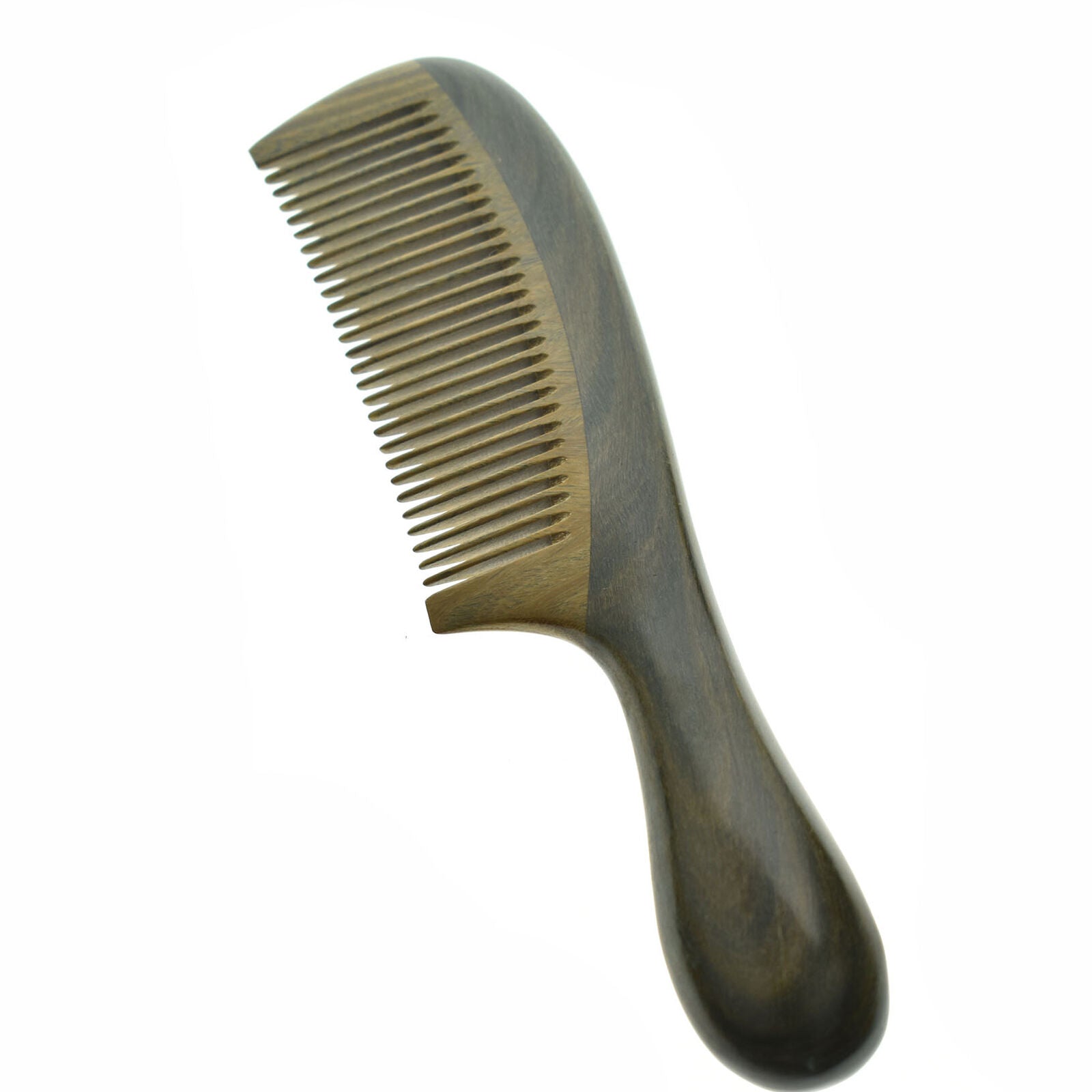 Natural Green Sandalwood Peach Wood Anti Static Pocket Hair Beard Handmade Comb