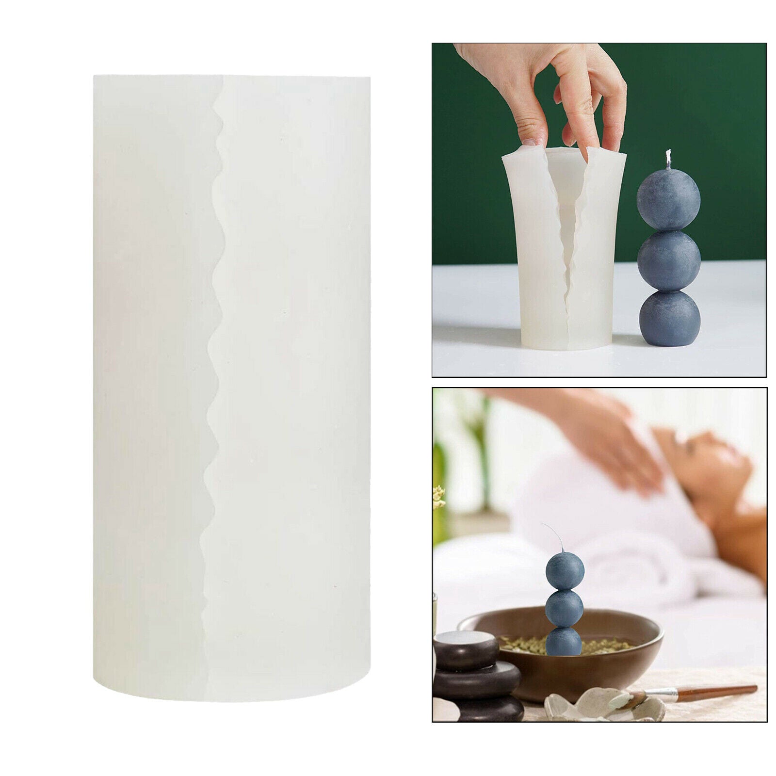 Ball Shape Candle Making Mold Handmade Soap Mould DIY Clay Tool Decoration