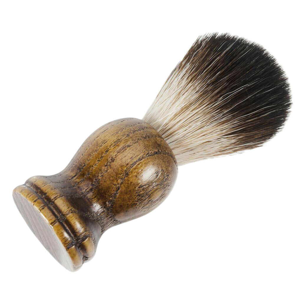 Salon Barber Bristle Shaving Brush Mens Facial Beard Mustache Foam Brush