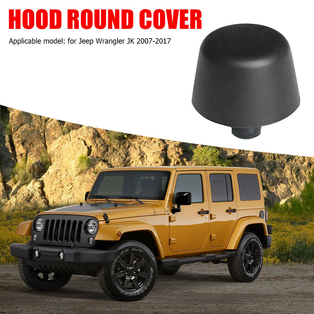 Hood Bump Stop Bonnet Bumper Cushion Black for Jeep Wrangler JK 2007-2017 @