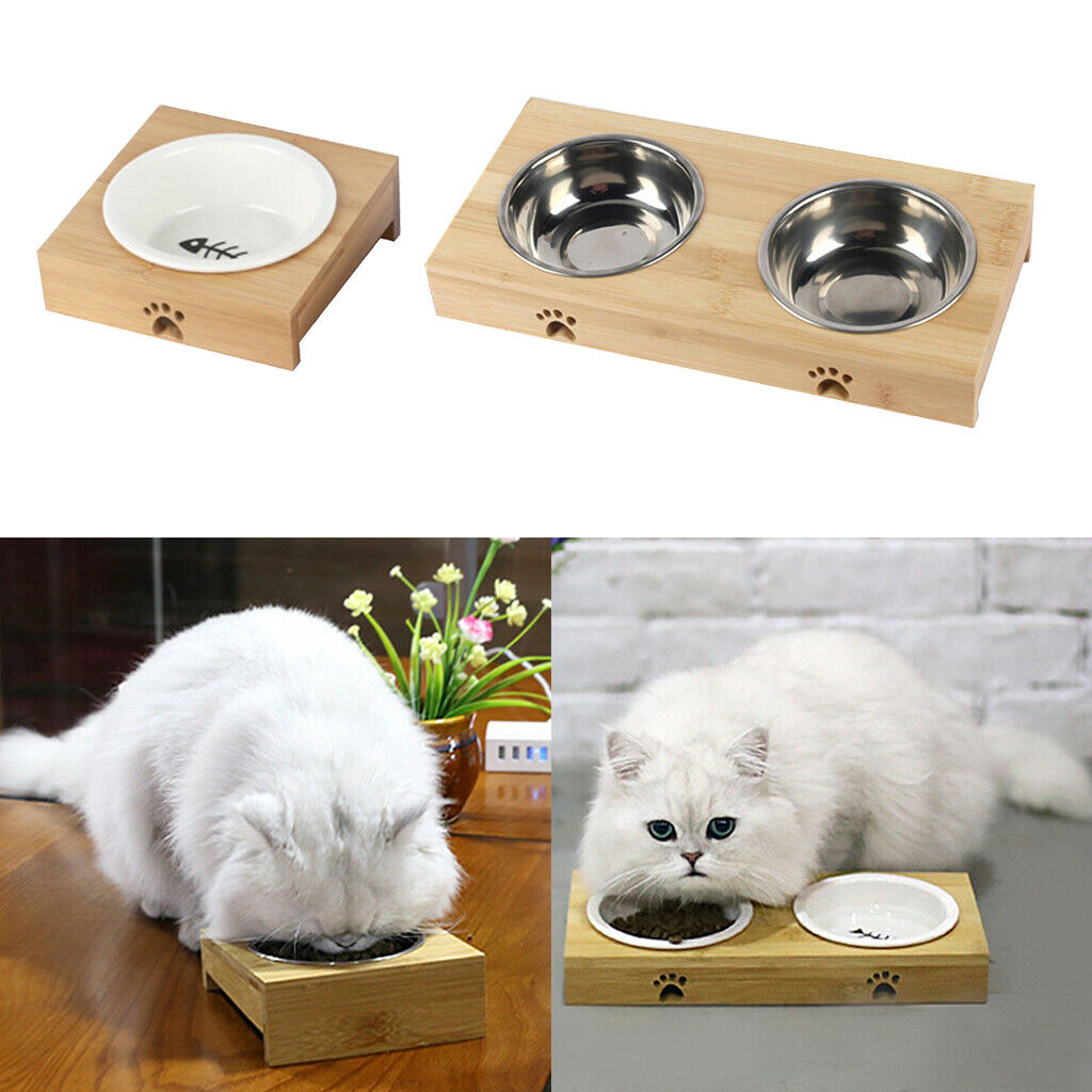 Practical Pet Water Food Dish Bowl For Cat Dog  Ceramic Single Bowl