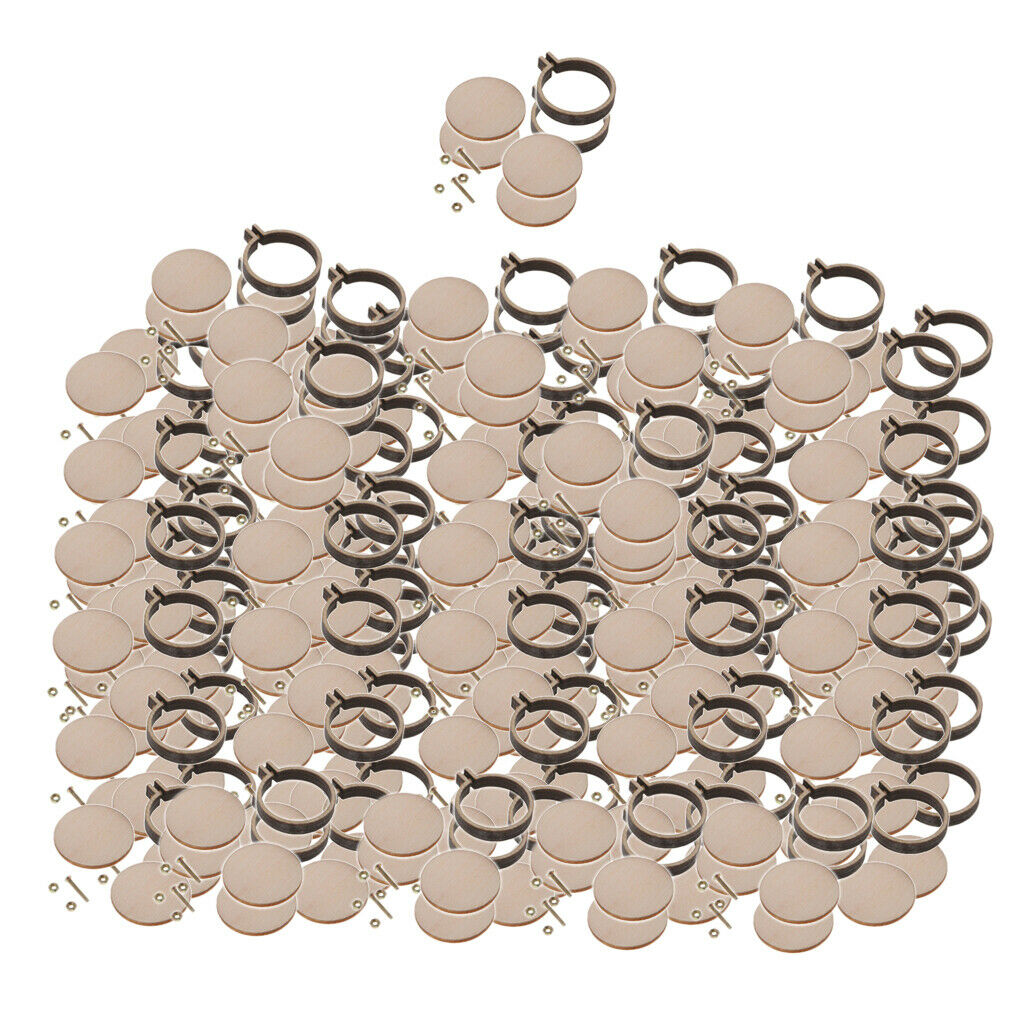 80 Sets Lots Embroidery Hoop Frames Openable 30x25mm Embroidering Rings
