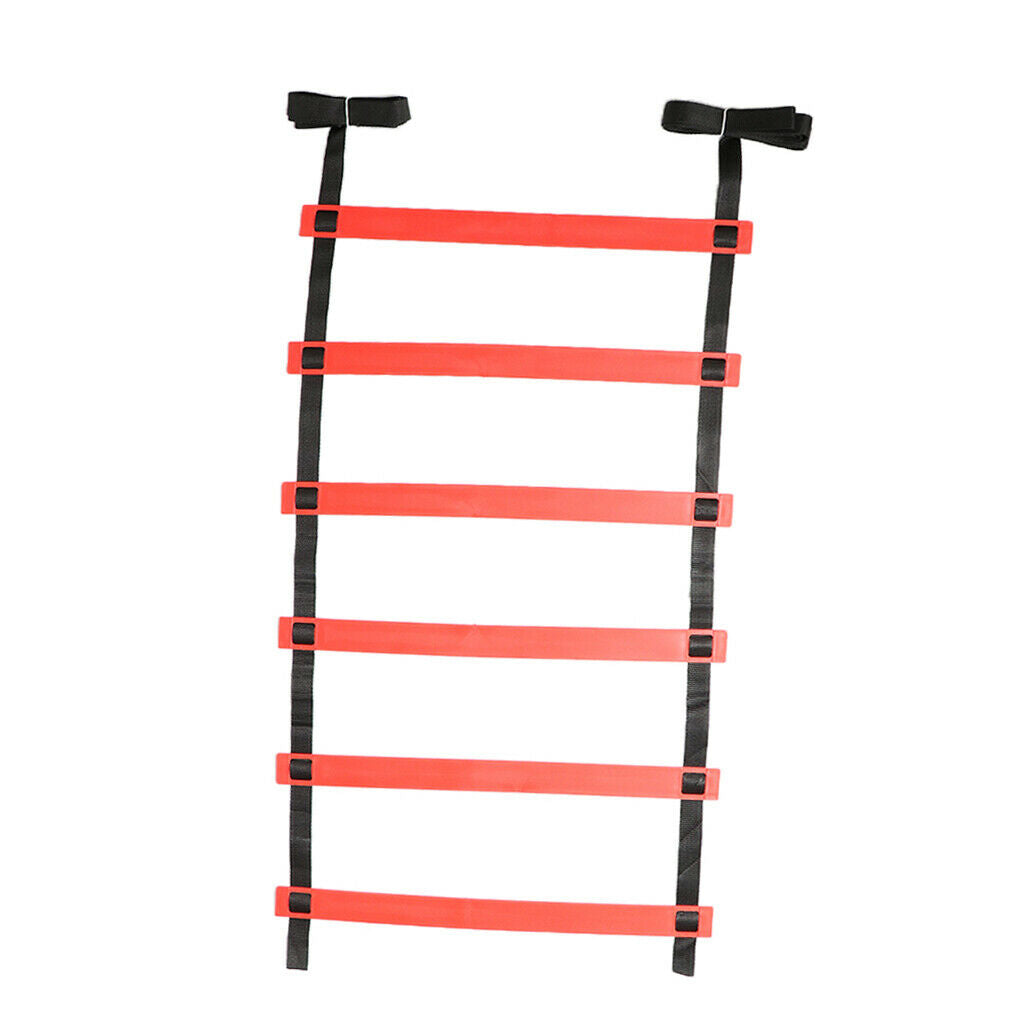 Agility Ladder for Soccer Football Speed Feet Training 6-Rung 300cm  Red
