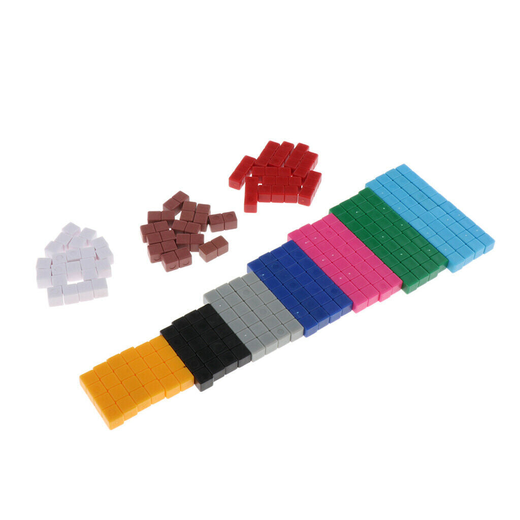 Lots 1 Early Mathematical Cognitive Numeral Colored Building Cute Kids Baby