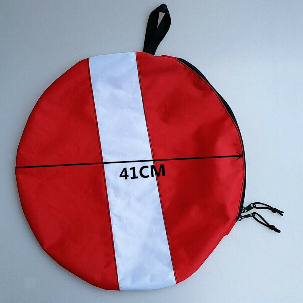 Portable Dive Flag Scuba Diving Hose Regulator Equipment Holder Zip Gear Bag