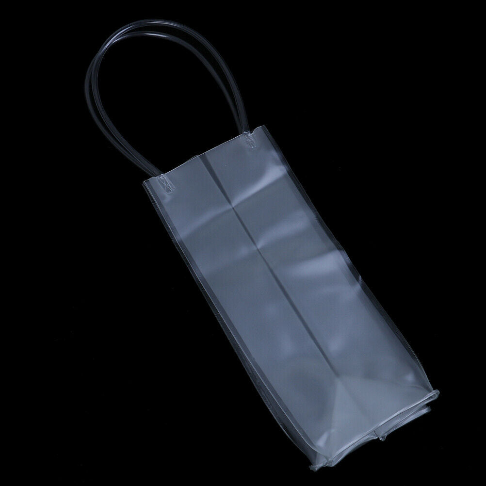 Durable Clear Transparent Pvc Champagne Wine Ice Pouch Cooler Bag With HJ.l8
