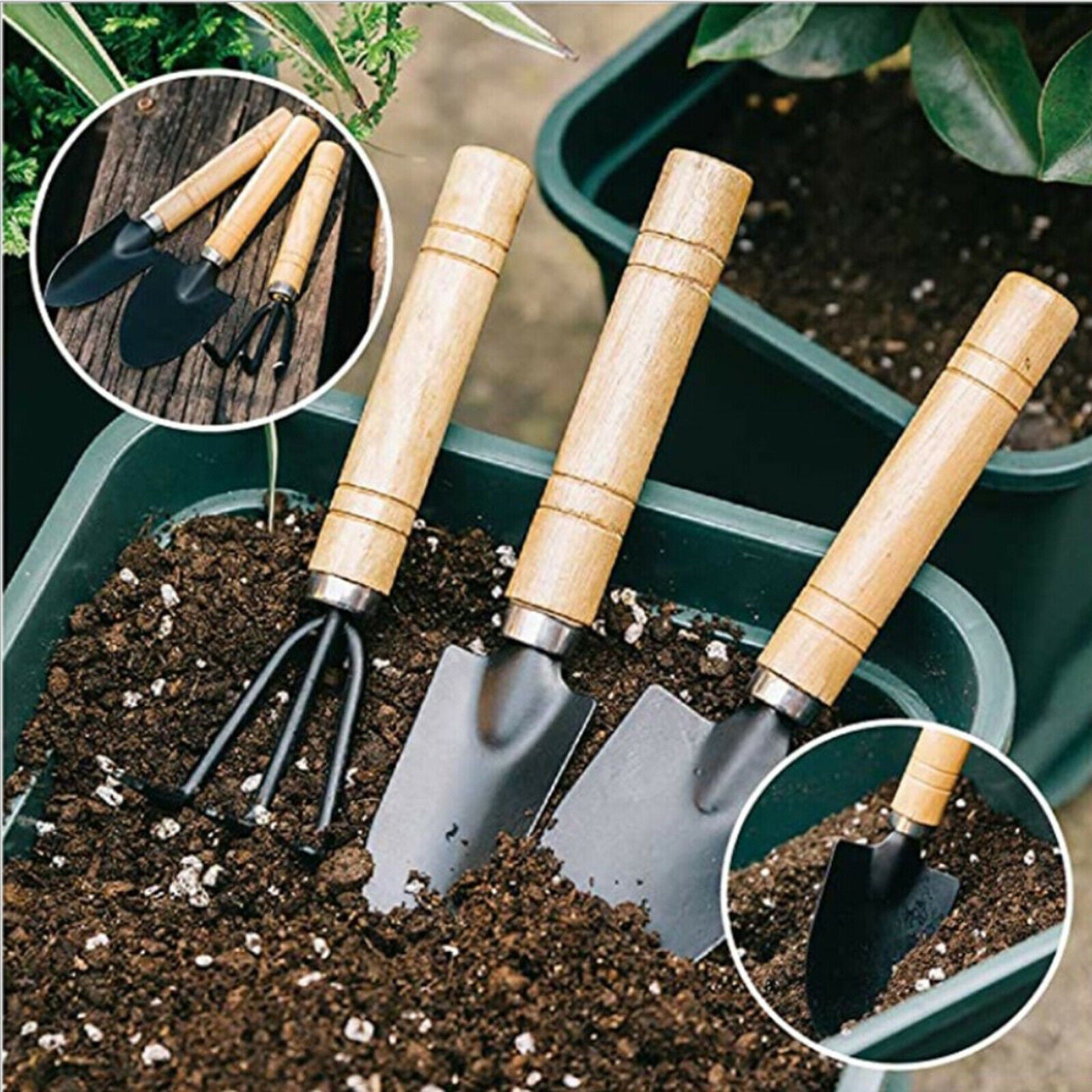 10Pcs/Set Potted Shovel Rake Spade Flower Succulents Home Gardening Tools