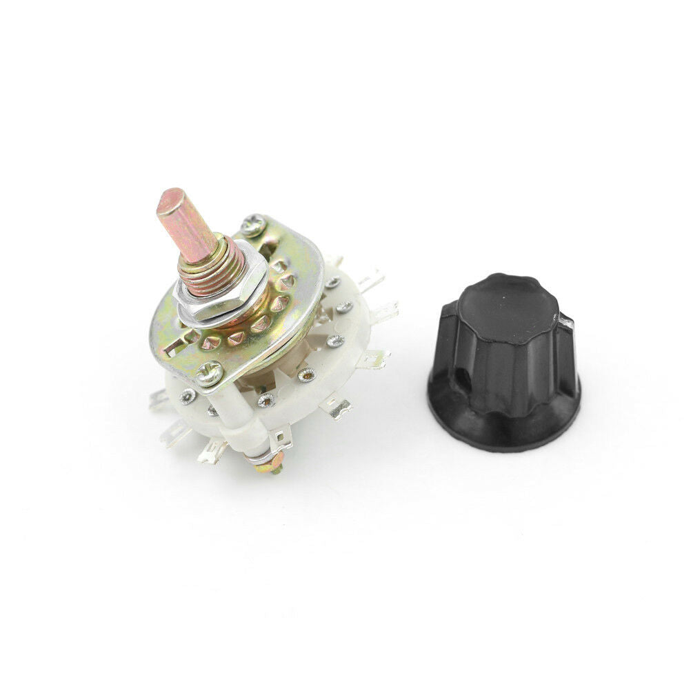 1Pcs Plastic Knob 2P5T 2 Poles 5 Position Band Channel Rotary Switch MD JCAUBDA
