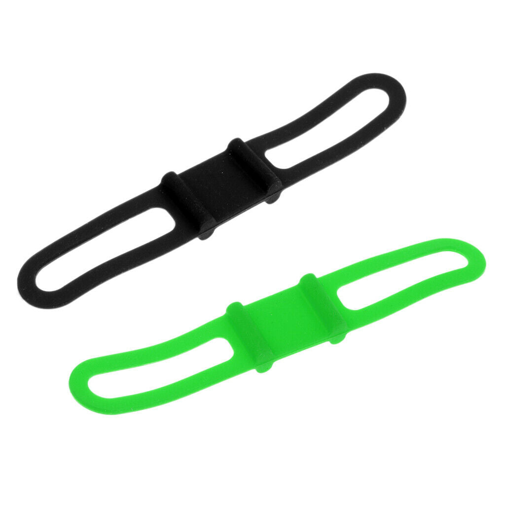 2 Bike Silicone High Elastic Band Flashlight
