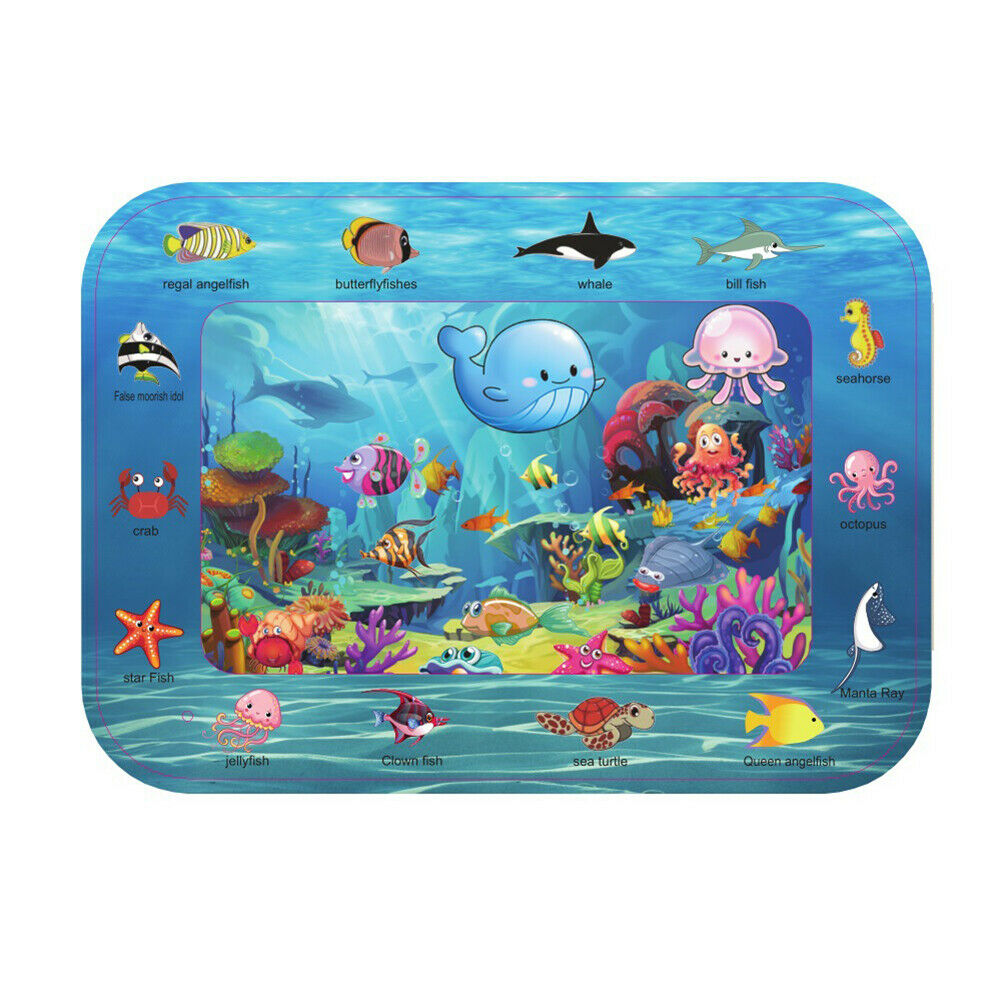 Summer Infant Ice Patted Cushion Baby Inflatable Water Mat Educational Toys @