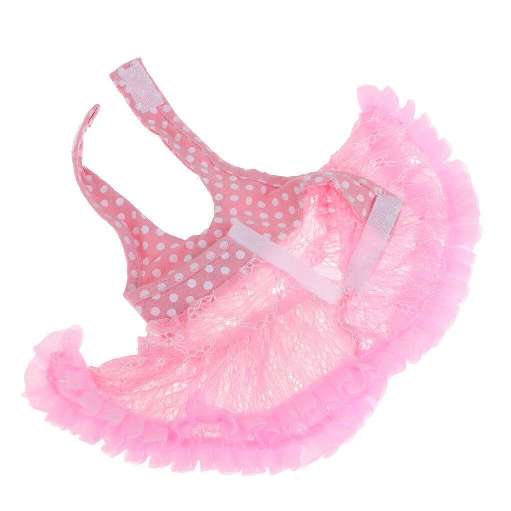 Cute V-neck Ballet Skirt & Hat Suit for 18inch Accessory Pink