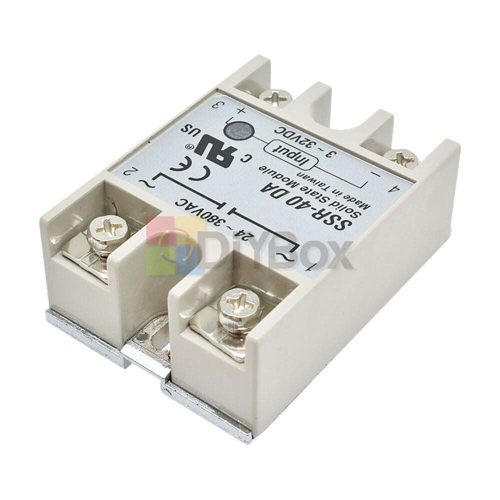 24V-380V SSR-40DA 40A 3-32V DC-AC Solid State Relay Module for Arduino HOT