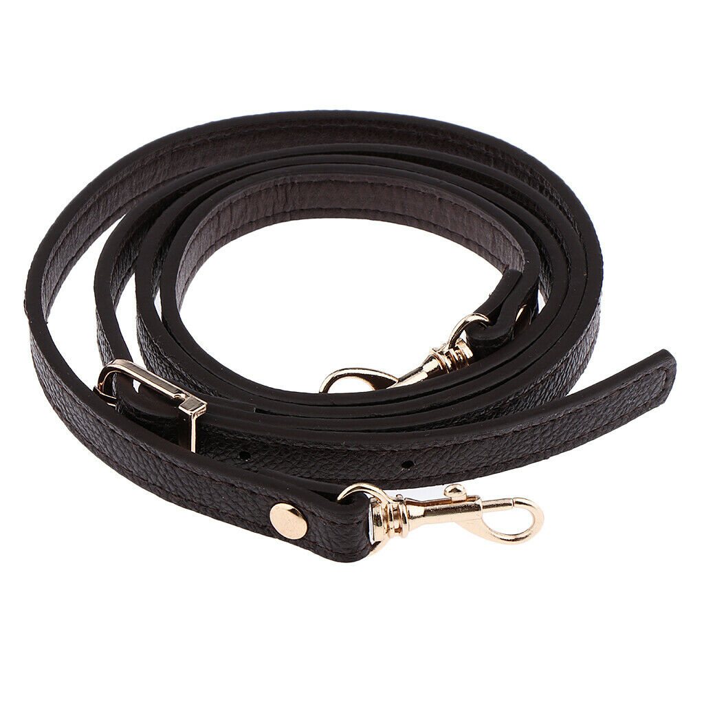 2X Adjustable Leather Shoulder Bag Strap Belt Replacement Lobster Clasps Deep