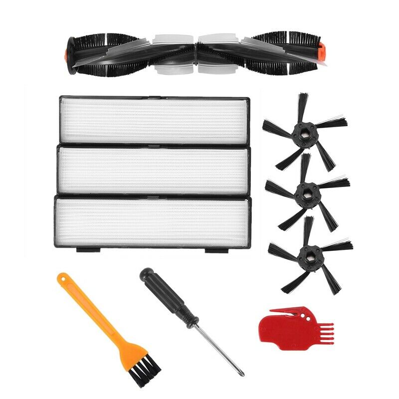 Filter Side Brush Kit For Neato Botvac D Series D3,D5,D75,D80,D85 Vacuum CleanX2