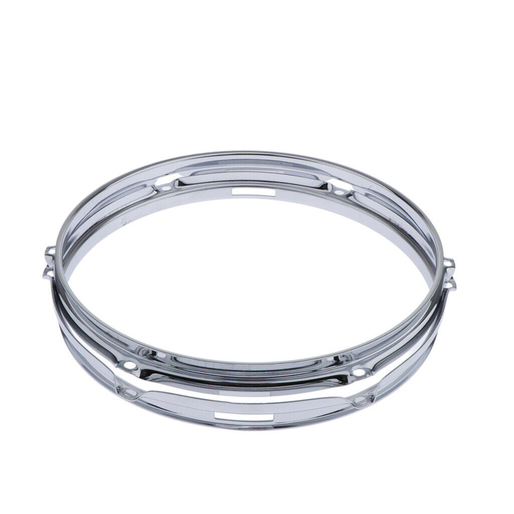 12 "Die Cast 6 Wheel Snare Tom Tom Drum Hoops Rims Pair Set