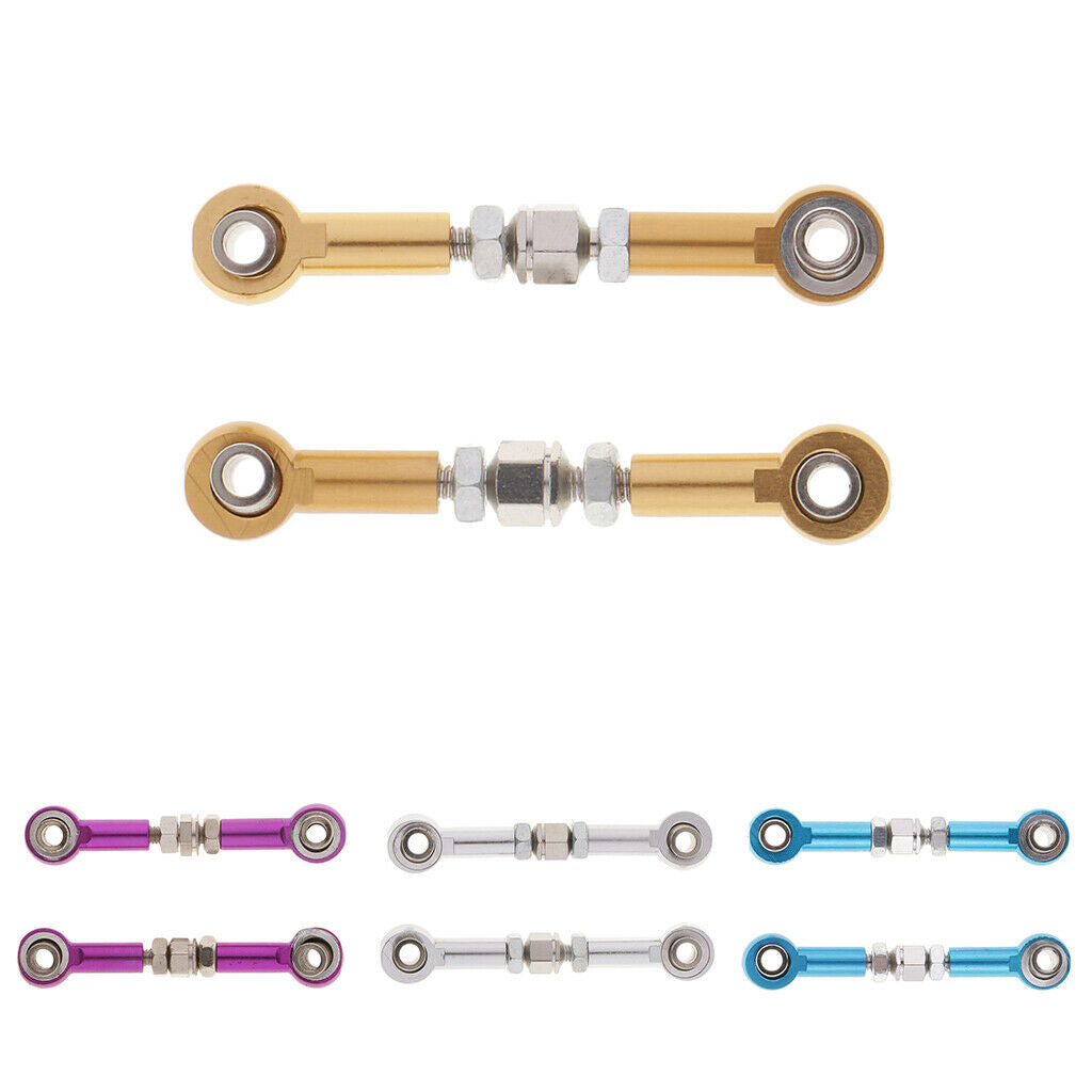 RC Metal Upgrade Parts Steering Linkage Pull Rod for HSP 94123/94103 Golden