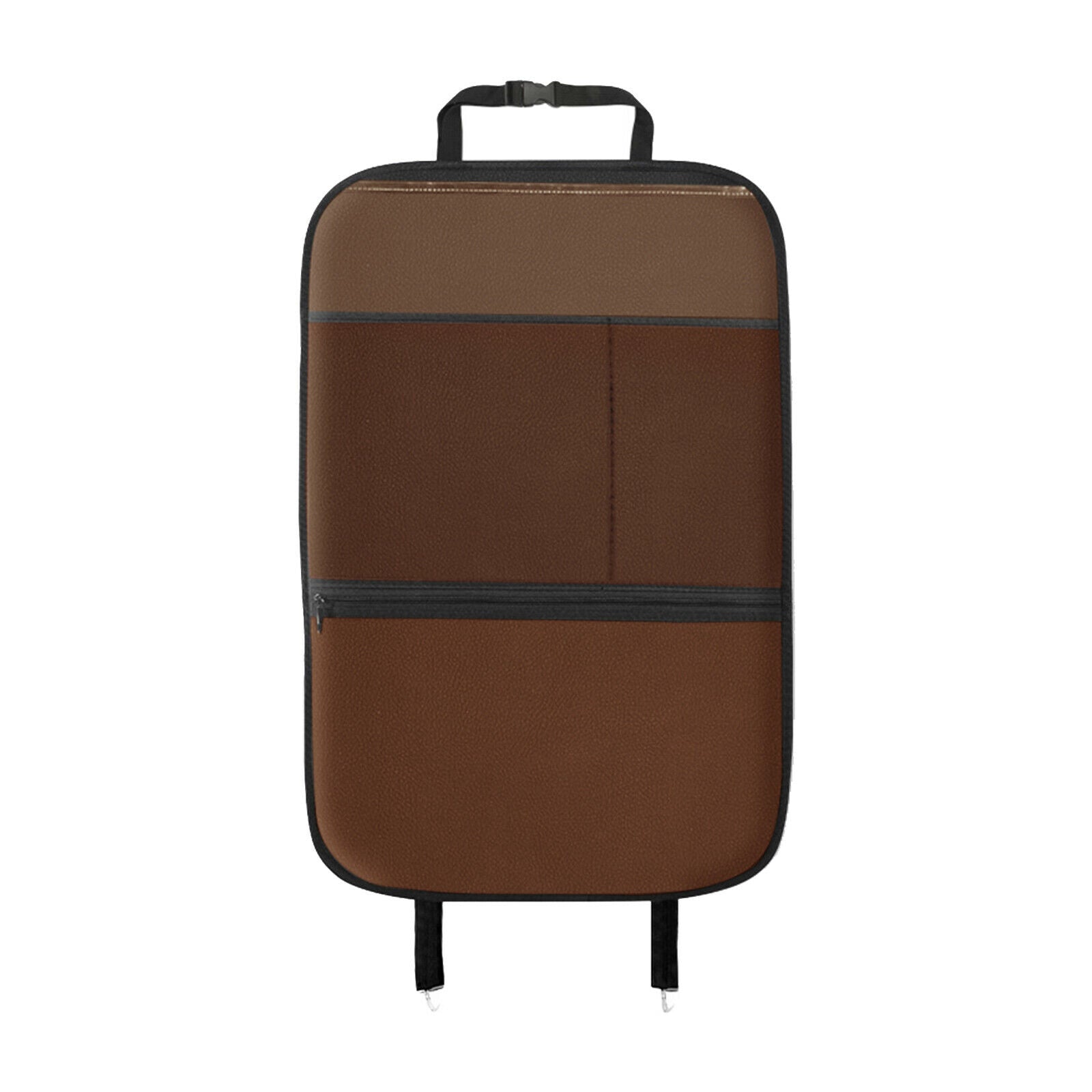 Auto Car Seat Back Cover Kick Mat Anti Stepped Dirty for Kids Brown Large
